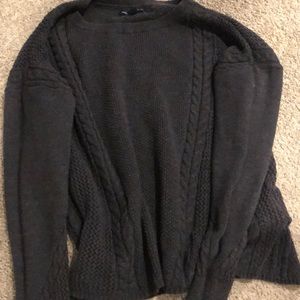 American Eagle grey knit sweater